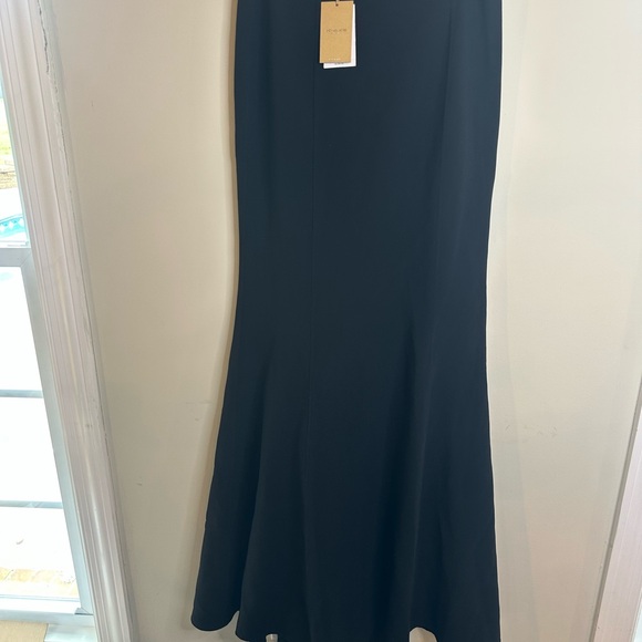 Michael Kors Black Runway Fishtail Maxi Skirt - Picture 1 of 7